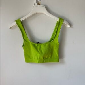 Size XS Zara Lime Green Women's Crop Top